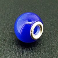 Charm Bead with Sterling Silver Lining