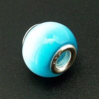 Charm Bead with Sterling Silver Lining