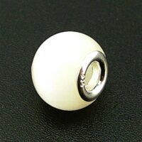 Charm Bead with Sterling Silver Lining