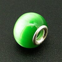 Charm Bead with Sterling Silver Lining