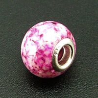 Charm Bead with Sterling Silver Lining
