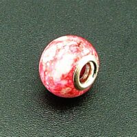 Charm Bead with Sterling Silver Lining