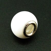 Charm Bead with Sterling Silver Lining