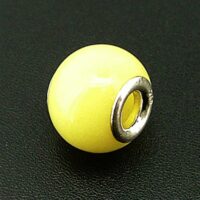 Charm Bead with Sterling Silver Lining