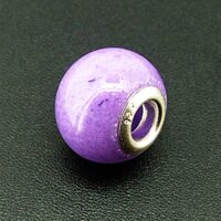 Charm Bead with Sterling Silver Lining