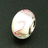 Charm Bead with Sterling Silver Lining