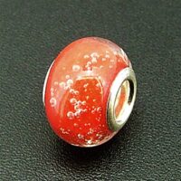 Charm Bead with Sterling Silver Lining