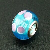 Charm Bead with Sterling Silver Lining