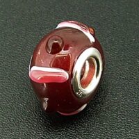 Charm Bead with Sterling Silver Lining