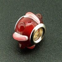 Charm Bead with Silver Plated Lining