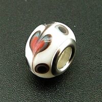 Charm Bead with Silver Plated Lining