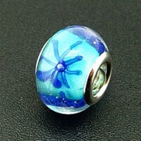 Charm Bead with Silver Plated Lining