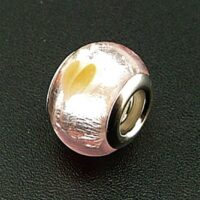 Charm Bead with Silver Plated Lining
