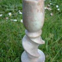 Soapstone Candle Holder Twist 15cm