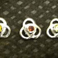 925 Silver Celtic Knot Style Stud Earrings