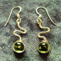 Peridot Pendant Style Earrings