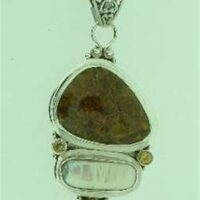 925 Designer Pendant. 75mm Long Inc Bail. 30g