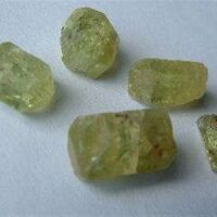 Green Apatite Raw Crystal Specimens