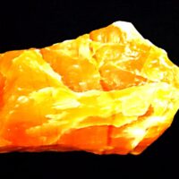 Orange Calcite Nodule Specimen (Acid Dipped)