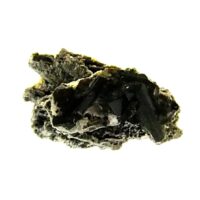 Epidot in Mica Raw Crystal Specimen