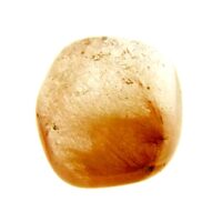 Quartz Polished Pebble Specimen Featuring Pink Rutile Inclusions