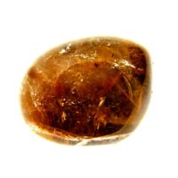 Quartz Dome Polished Pebble Specimen Featuring Red & Golden Rutile Inclusions
