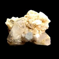 Aquamarine Crystals Set in Double Terminated Quartz with Mica & Feldspar