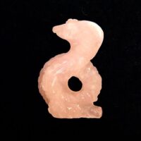 Carving Of A Cobra in Rose Quartz