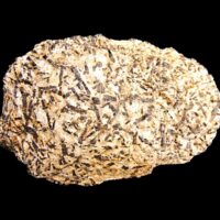 Black Tourmaline Crystal Formations in Mica Shist Matrix