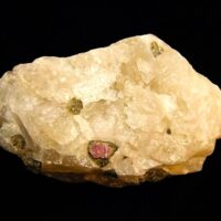 Watermelon Tourmaline Crystals in Milky Quartz Matrix