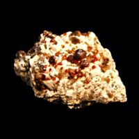 Spessartine Garnet on Feldspar Crystal Specimen