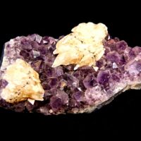 Amethyst Druze/Cluster with Calcite Crystal Formations