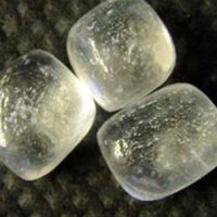 Tumbled Icelandic Spar Pebbles. 1.5-2cm Across. 8g