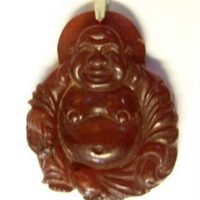 Burnt Jade Carved Budda Pendant
