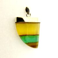 Fluorite Sharks Fin Shape Pendant