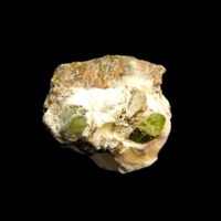 Epidot Crystals in Feldspar Matrix Raw Crystal Specimen