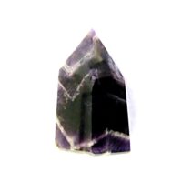 Chevron Amethyst Polished Point Specimen
