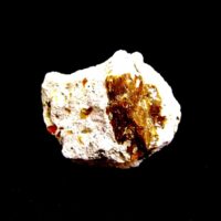 Fire Opal Crystals in Rhyolite Matrix Specimen