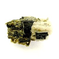 Black Tourmaline with Mica, Albite & Quartz Raw Crystal Specimen