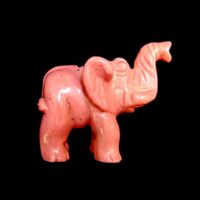 Elephant Carving in Rhodonite