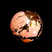 Gemstone Sphere in Rhodonite
