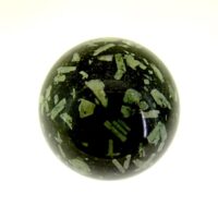 Genstone Sphere in Chinese Writing Stone
