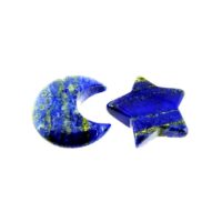 Moon & Star Carvings in Lapis Lazuli