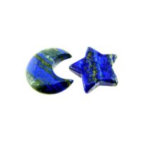 Moon & Star Carvings in Lapis Lazuli