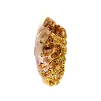 Green Epidote in Etched Quartz Raw Crystal Specimen