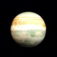 Gemstone Sphere in Pistachio Calcite