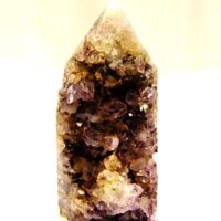 Amethyst Druze Partially Polished Point Specimen