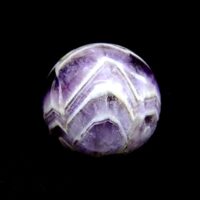 Gemstone Sphere in Chevron Amethyst