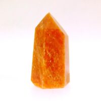 Orange Calcite Polished Point Specimen