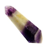 Chevron Amethyst Double Terminated Polished Point Specimen
